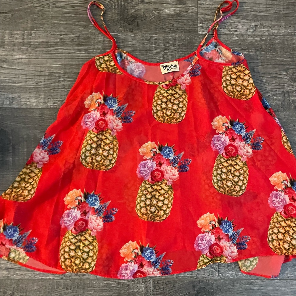 Show Me Your MuMu Pineapple 🍍 Lenz Tank Large